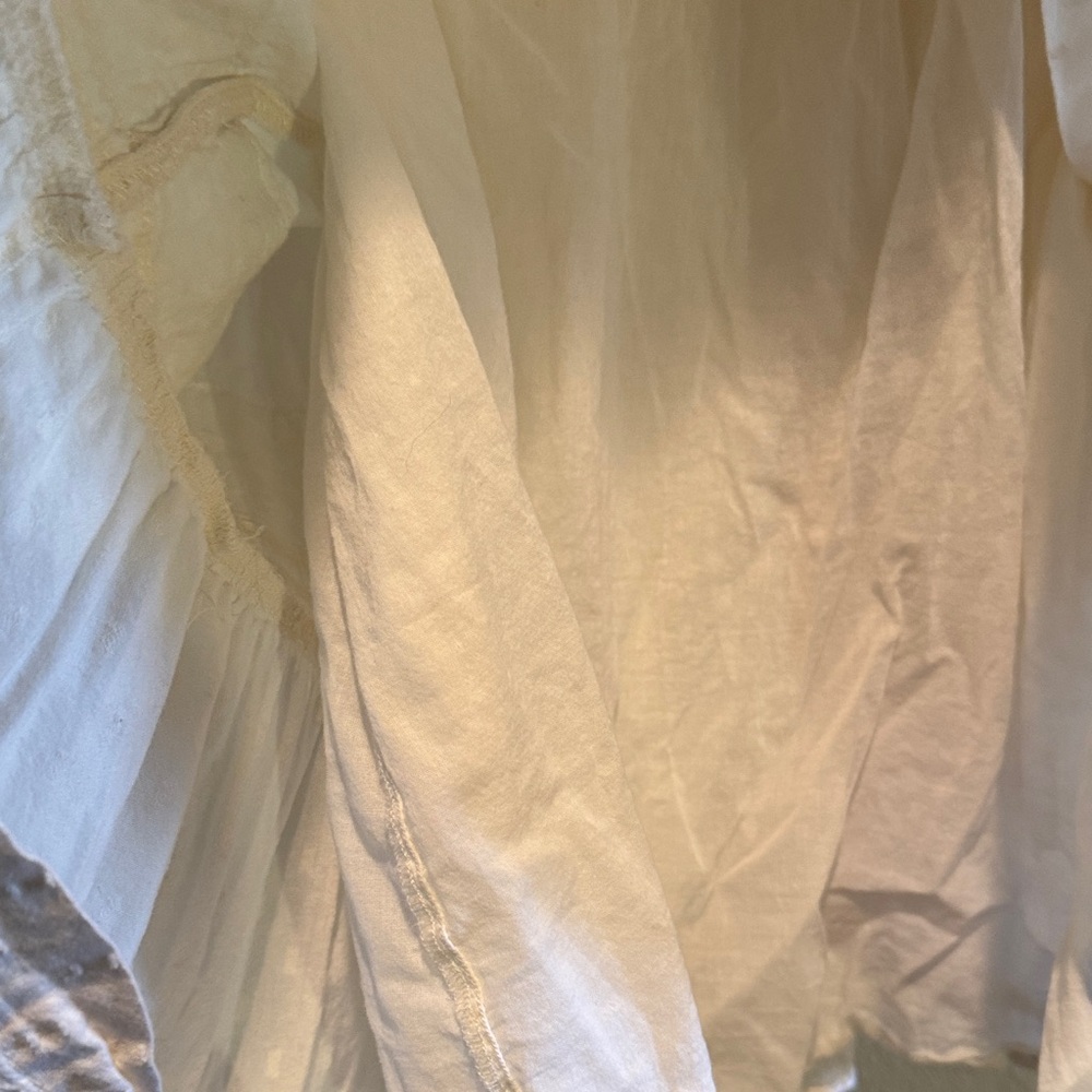 Old Navy Cream Long Sleeve Boho Tiered Dress - Picture 8 of 9